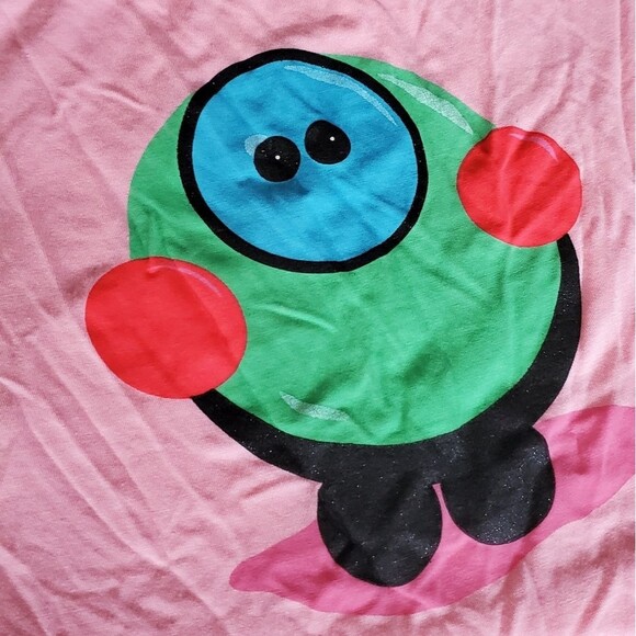 Kira Plastinina Y2K Pink Round Monster Tee Shirt Size XS - Picture 3 of 4
